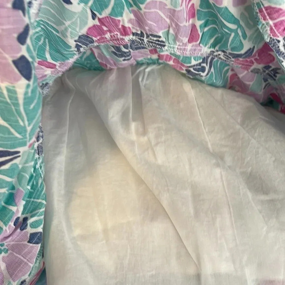 BABY GAP NWT 12-18m Girls Tiered Tropical Floral Blue Sundress Set - Picture 6 of 12